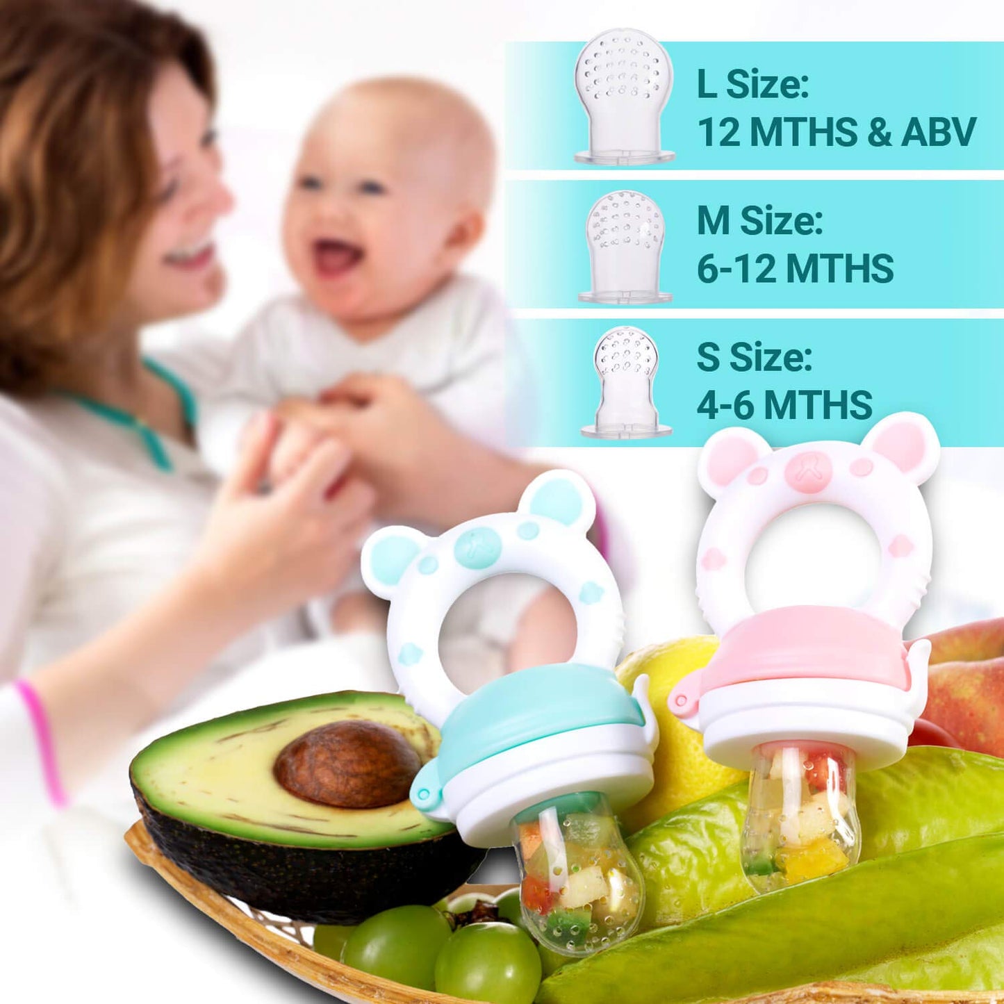 BubsBite | Baby Fresh Fruit Teething Feeder | Every Moms Choice